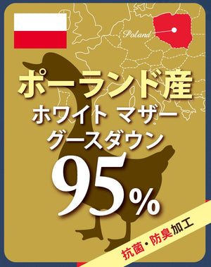 ２枚合羽毛掛ふとん（アンサンブル羽毛掛ふとん） (ポーランドホワイトグース95％／フィルパワー760／ダウンパワー440 ／80超長綿)